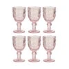 6x Weingläser 230ml VICTORIAN In Rosa