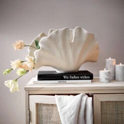 Neu eingetroffen -Butlers butlers deko objekt blatt hohe 21cm ginkgo in creme 1