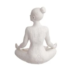 Deko Statue Höhe 24cm LOTUS In Weiß -Butlers butlers deko statue hohe 24cm lotus in weiss 6