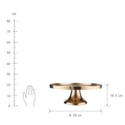 Deko-Teller Mit Fuß Ø50cm BANQUET In Gold -Butlers butlers deko teller mit fuss o50cm banquet in gold 3