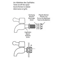 Getränkespender 2-teilig REFRESH In Transparent -Butlers butlers getrankespender 2 teilig refresh in transparent 10