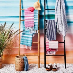 Hamamtuch L 170 X B 90cm SURFSIDE In Türkis -Butlers butlers hamamtuch l 170 x b 90cm surfside in turkis 4