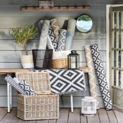 In- & Outdoor-Teppich Mosaik L 200 X B 150cm COLOUR CLASH In Taupe -Butlers butlers in and outdoor teppich mosaik l 200 x b 150cm colour clash in taupe 7