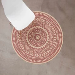 In- & Outdoor-Teppich Ø118cm COLOUR CLASH In Hellrot-Creme -Butlers butlers in and outdoor teppich o118cm colour clash in hellrot creme 3