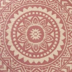 In- & Outdoor-Teppich Ø118cm COLOUR CLASH In Hellrot-Creme -Butlers butlers in and outdoor teppich o118cm colour clash in hellrot creme 4