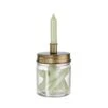 Kerzenhalter & Kerzen-Set Salbei LITTLE LIGHT In Transparent-Gold