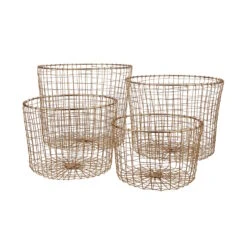 Korb Rund Ø36cm GRID In Gold -Butlers butlers korb rund o36cm grid in gold 2