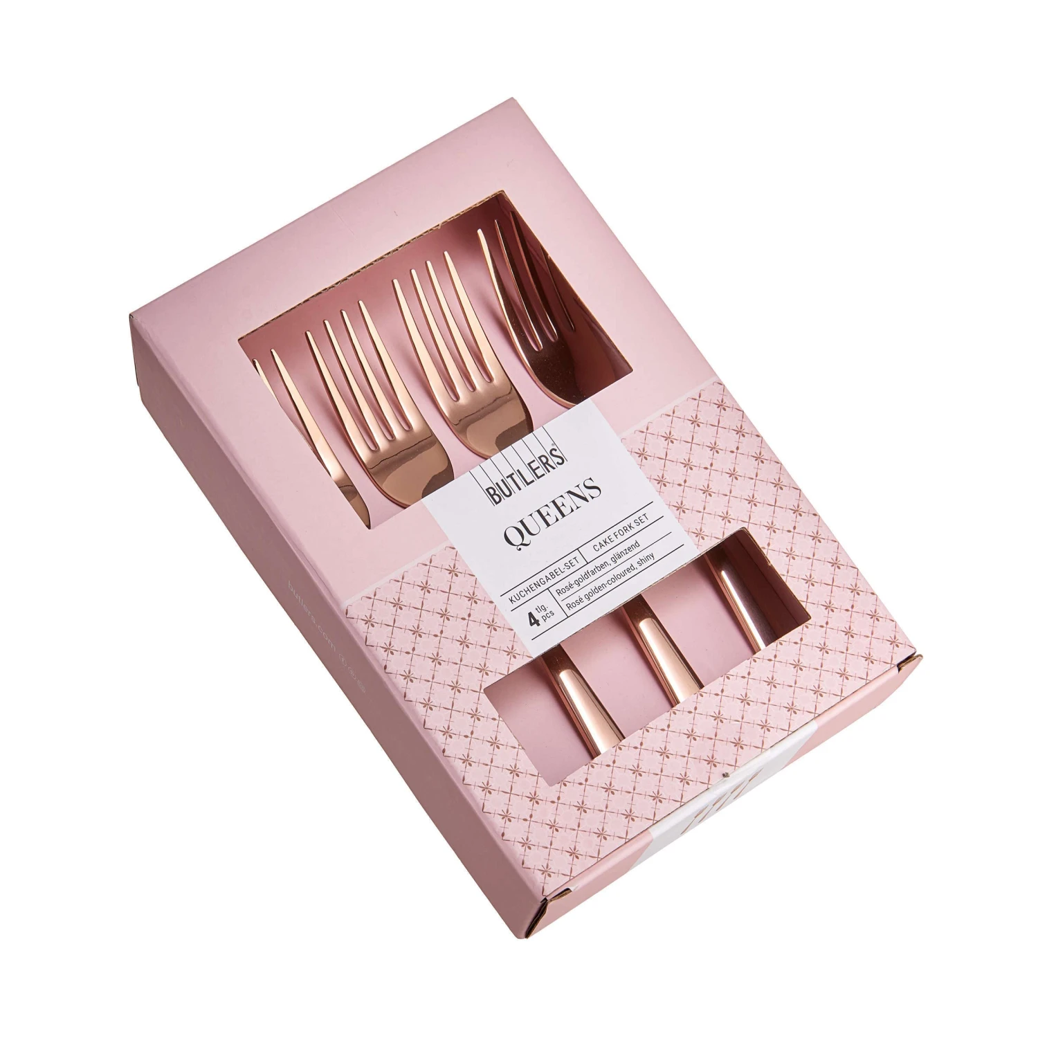 Kuchengabeln 4er-Set QUEENS In Roségold 3 Kuchengabeln 4er-Set QUEENS In Roségold – Bild 3