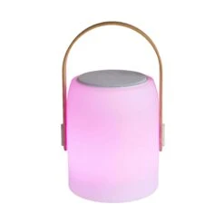 LED Leuchte Mit Bluetooth® Und Farbwechsel SOUND LOUNGE In Weiß-Hellbraun -Butlers butlers led leuchte mit bluetooth r und farbwechsel sound lounge in weiss hellbraun 9