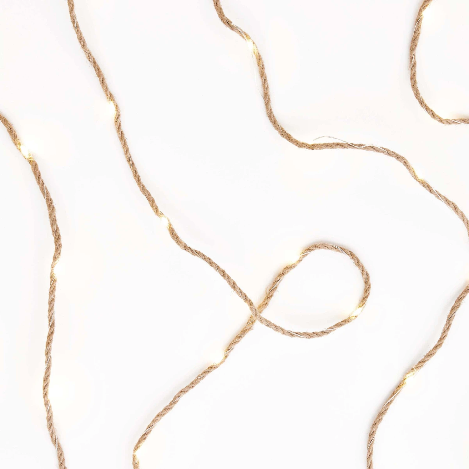 LED Outdoor-Lichterkette Naturseil 100 Lichter Mit Stecker FARMHOUSE In Natur 2 LED Outdoor-Lichterkette Naturseil 100 Lichter Mit Stecker FARMHOUSE In Natur – Bild 2