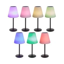 Outdoor Solar-Tischleuchte Mit Farbwechsel LIGHT UP In Schwarz-Weiß -Butlers butlers outdoor solar tischleuchte mit farbwechsel light up in schwarz weiss 2