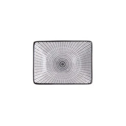 Schale Eckig 50ml DIM SUM In Schwarz-Weiß -Butlers butlers schale eckig 50ml dim sum in schwarz weiss 2