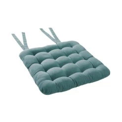 Stuhlkissen Mit Bändchen L 35 X B 37cm SOLID In Türkis -Butlers butlers stuhlkissen mit bandchen l 35 x b 37cm solid in turkis 2