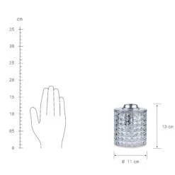 Tischleuchte Glas Ø11cm STILO In Transparent -Butlers butlers tischleuchte glas o11cm stilo in transparent 2