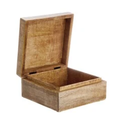 Truhe Mit Schnitzerei L 17 X B 17cm TREASURE In Hellbraun-Gold -Butlers butlers truhe mit schnitzerei l 17 x b 17cm treasure in hellbraun gold 4